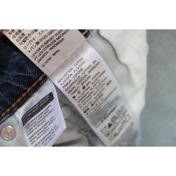 Levi's 559 Relaxed Straight Fit Rugged Blue Denim Jeans Mens Sz 42 x 32 - Picture 7 of 10